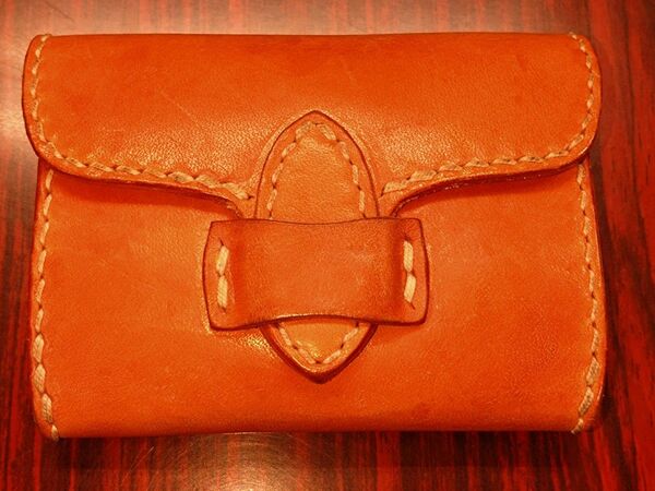 美品 革物工房大輔 大輔レザー サドルレザー コインケース 小銭入れ 国産 ハンドメイド