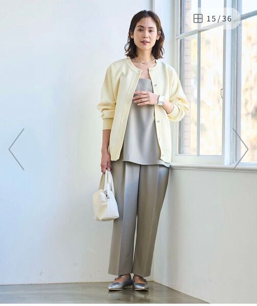 【新品未使用】coen RONELストレッチタックワイドパンツ