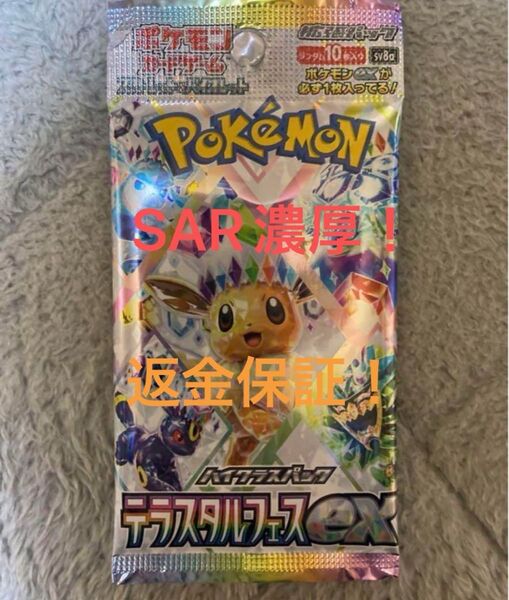 テラスタルフェスex sar以上濃厚 1パック 未開封 ポケモンカードゲーム 高重量