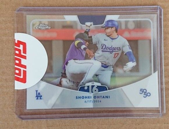 Topps 2024 50/50 大谷翔平 #16 盗塁 リフラクター
