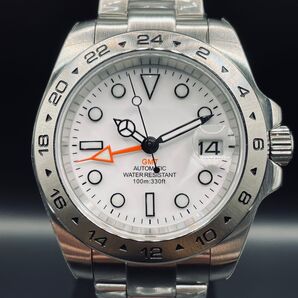 BOX有 新品 ノーロゴ 39mm エクスプローラー2 オマージュ NH34 MOD 自動巻 メンズ 腕時計
