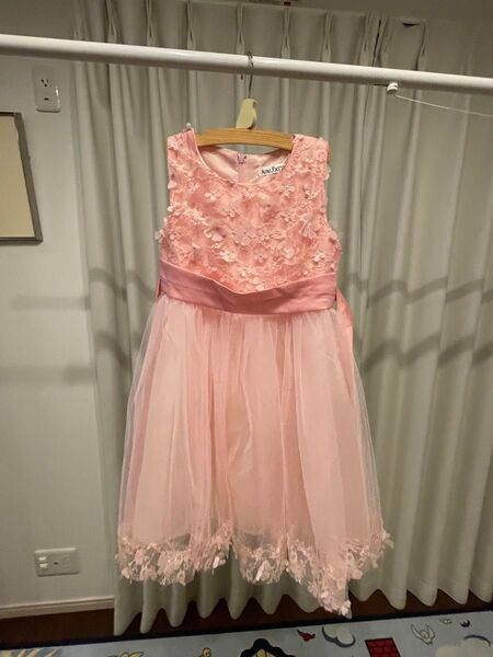 女の子 ドレス ピンク フォーマル 130cm 結婚式 発表会