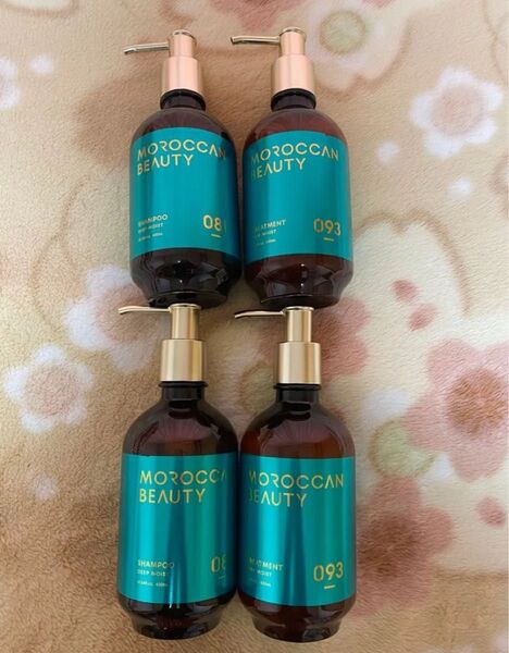 モロッカンビューティ ディープモイスト シャンプー430ml 2個 ヘアトリートメント430ml 2個