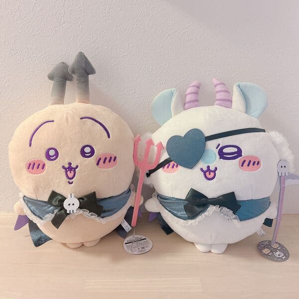 ちいかわ てんしあくま あくまなBIGぬいぐるみ(うさぎ、ももんがセット)