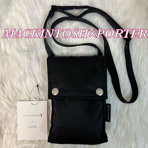 【タグ付き未使用品】【MACKINTOSH×PORTER】 MINI SQUARE SHOULDER BAG(ショルダーバッグ)