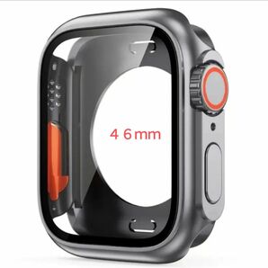 Apple Watch 46mm ウルトラ風 保護ケース ガンメタリック
