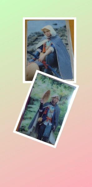 舞台刀剣乱舞 山姥切国広 単独行 日本刀史荒牧慶彦ランダムクリアカード 2枚組 ②