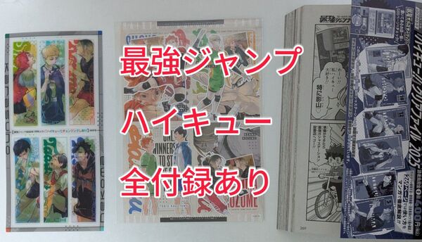 最強ジャンプ 2025年 7月号 ハイキュー チェンジングしおり 両面カード ゲットコード