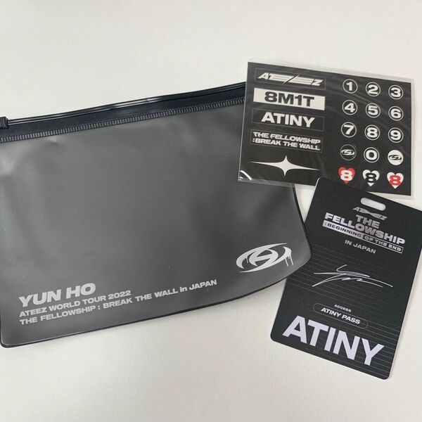 ATEEZ ジッパーバッグ デコシール ATINY PASS セット
