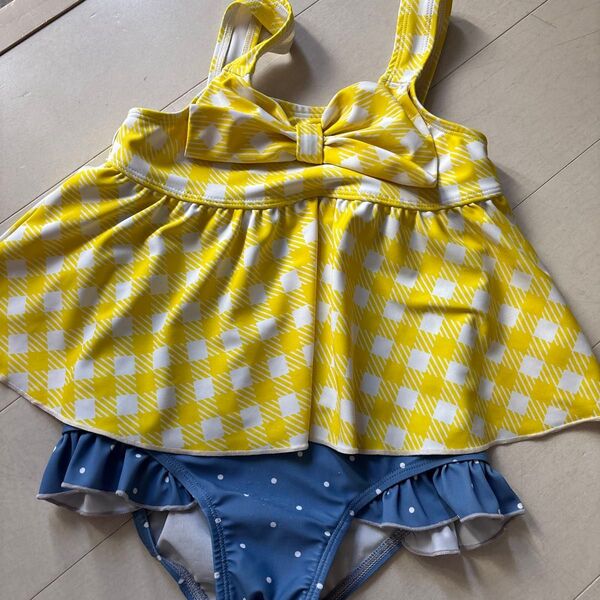 即日発送可能 美品 ビールーム ワンピース水着 110サイズ 女の子 スイムウェア ワンピース 子供