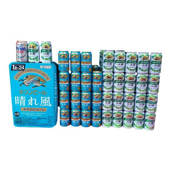 【週末限定特価!キリンビール62本まとめ売り!】晴れ風 淡麗グリーンラベル オリオンドラフト