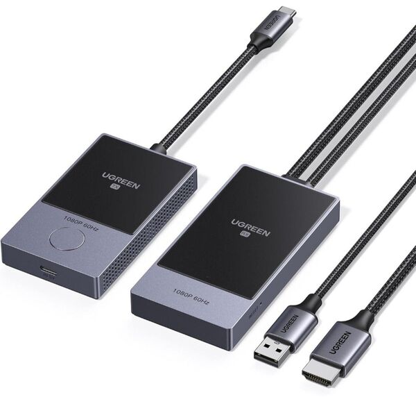 UGREEN ワイヤレスHDMI送信機と受信機 PD60W RX HDMI 1080P@60Hz 5G WiFi スマホ