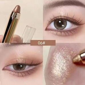 グリッターアイシャドウスティックキラキラうるうるグリッターシャドーNo. #06 1本 BROWN ブラウン まとめ売り割引◎可能