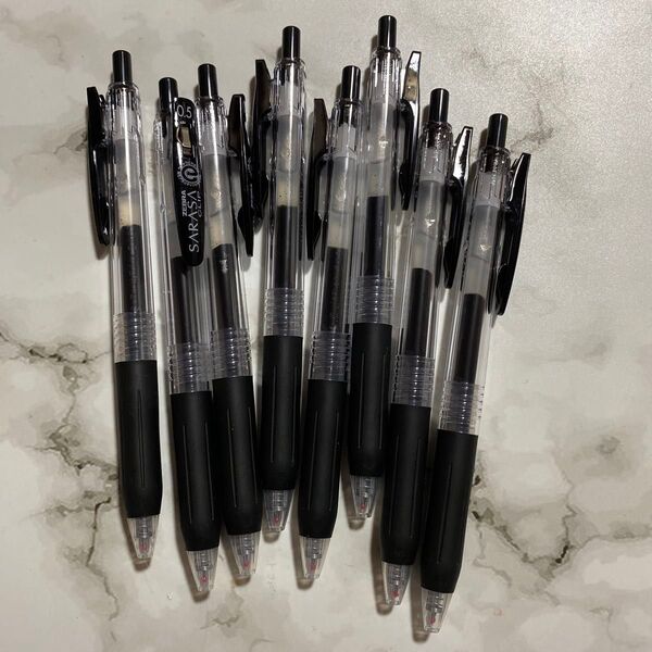 ゼブラ サラサクリップ ジェルボールペン 0.5mm 8本セット P-JJ15-BK10(黒)