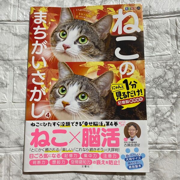 ねこのまちがいさがし にゃんと1分見るだけ!記憶脳瞬間強化 4 (毎日脳活スペシャル) 古賀良彦/監修