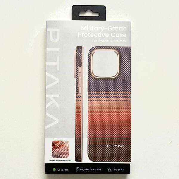PITAKA iPhone 16 Pro Max用 軍用グレード保護ケース Sunset(サンセット)