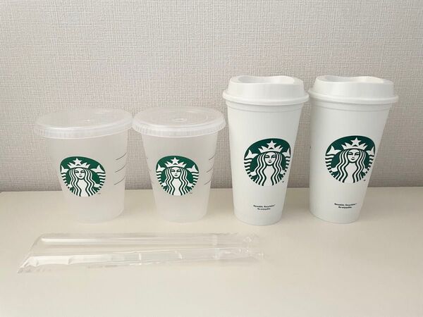 スターバックス スタバ リユーザブルコールドカップ リユーザブルカップ トール グランデ 透明 クリア ホワイト 白 コップ