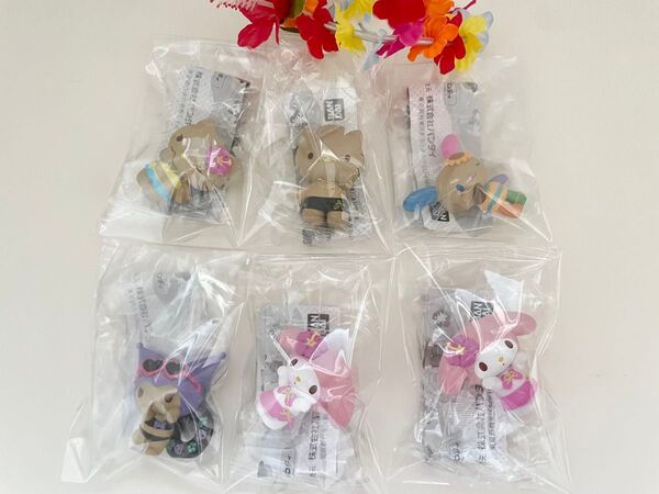 サンリオキャラクターズ みんなでバカンスフィギュア 全5種類 日焼け コンプリート キティ マイメロ クロミ ダニエル ウサハナ