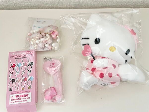 ハローキティ 夢見るエンジェル ハート マスコット ぬいぐるみ キーホルダー ストラップ 天使 ピンク ロリ サンリオキャラクター