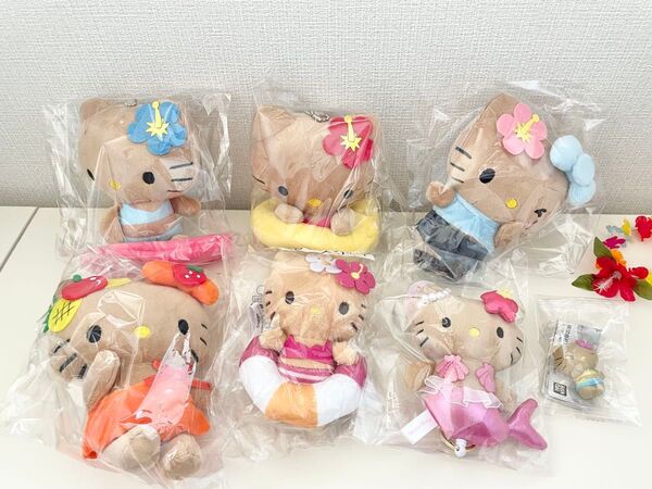 ハローキティ キティ 当たりくじ 日焼け マスコット キーホルダー まとめ売り 日焼けキティ マーメイド 浮き輪 ハワイ 水着