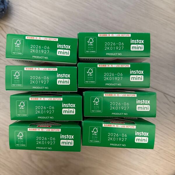富士フィルム チェキフィルム instax mini チェキ フィルム (10枚) 8個