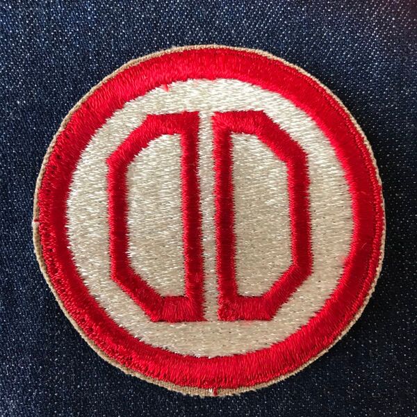 ワッペン 白赤 円形 刺繍ワッペン US ARMY WWII 31st ミリタリーワッペン ミリタリーパッチ