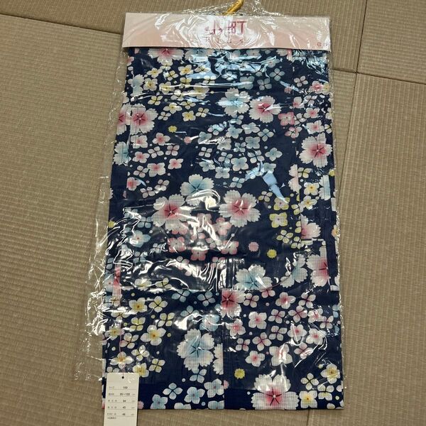 新品!女の子 浴衣 花柄 100