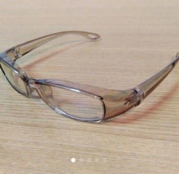 花粉 粉塵 飛沫 対策 カジュアルスリムメガネ プロテクションメガネ UVカット 男女兼用 クリア大人用