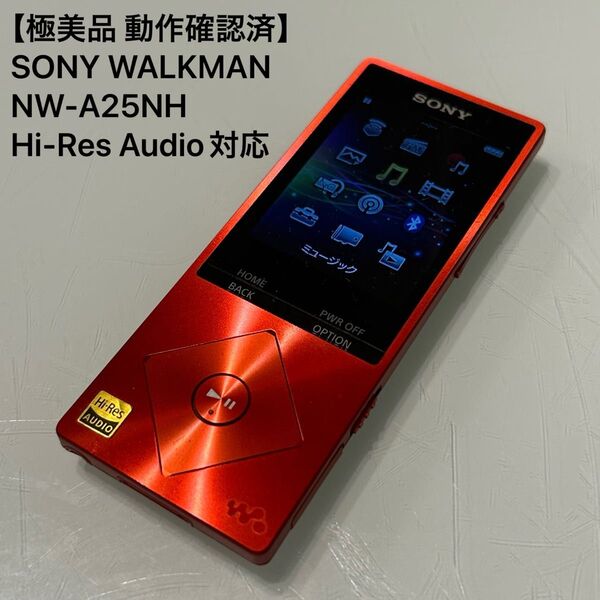 【極美品 動作確認済】SONY ソニー WALKMAN ウォークマン デジタルオーディオプレーヤー NW-A25HN ハイレゾ対応