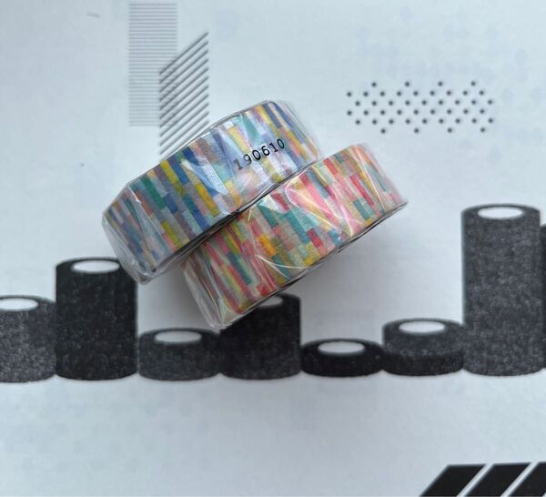 6. mt カモ井 廃番品 マスキングテープ ブロック 2個セット