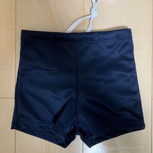 ベリーショート丈スイムパンツ 水着 ネイビー 男子 120 記名有り