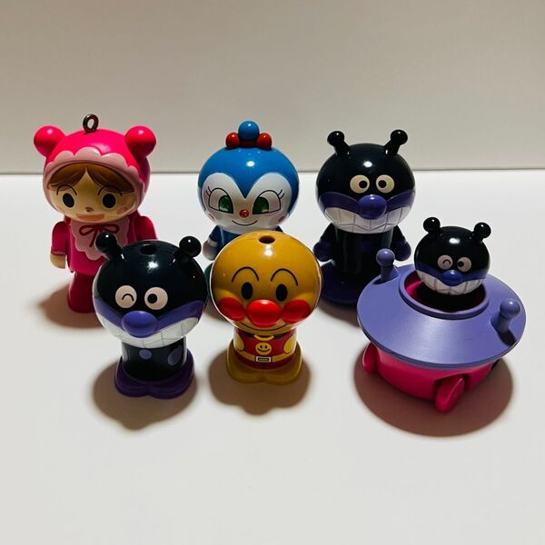 アンパンマン ガチャ 6個 セット バイキンマン コキンちゃん あかちゃんマン 当時物 ミニカー