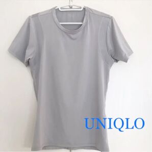ユニクロ エアリズムTシャツ グレー インナー