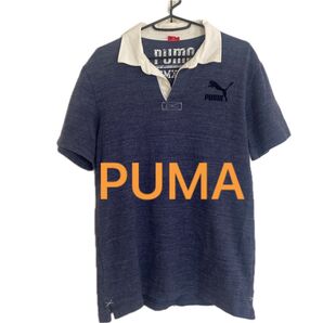 PUMA ラガーシャツ メンズ ネイビー