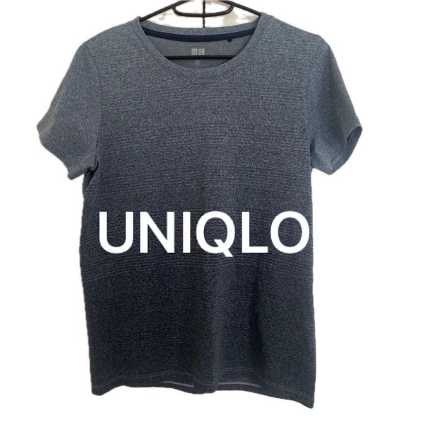 UNIQLO ユニクロ ドライ機能付きTシャツ グレー M