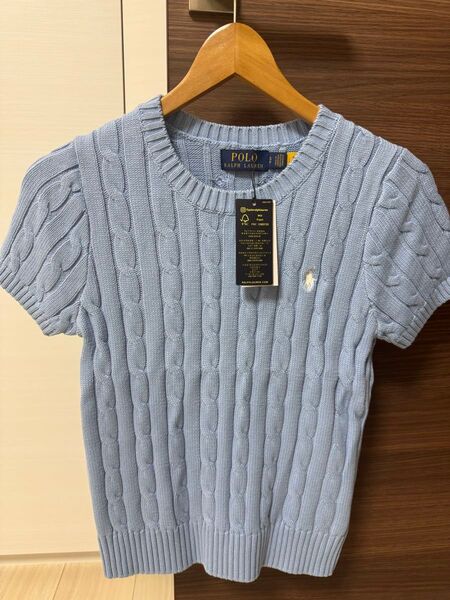 POLOポロラルフローレン◆ コットン サマーニット半袖セーター