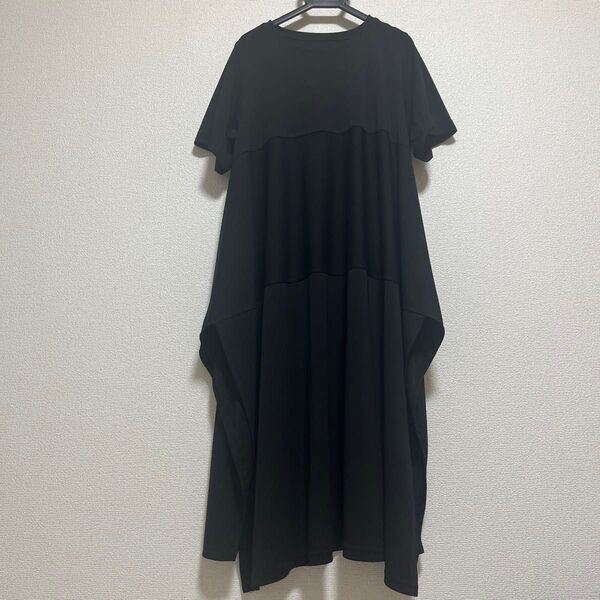 【美品】ヒロコデシネール ブラック ワンピース S〜Mサイズ