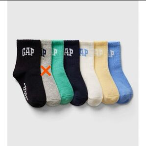 ベビー ギャップ GAPロゴ クルー ソックス 6足セット 14 15 16