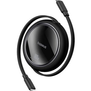 Baseus 100W 巻取り式 USB-Type-C 急速充電 ケーブル 1m
