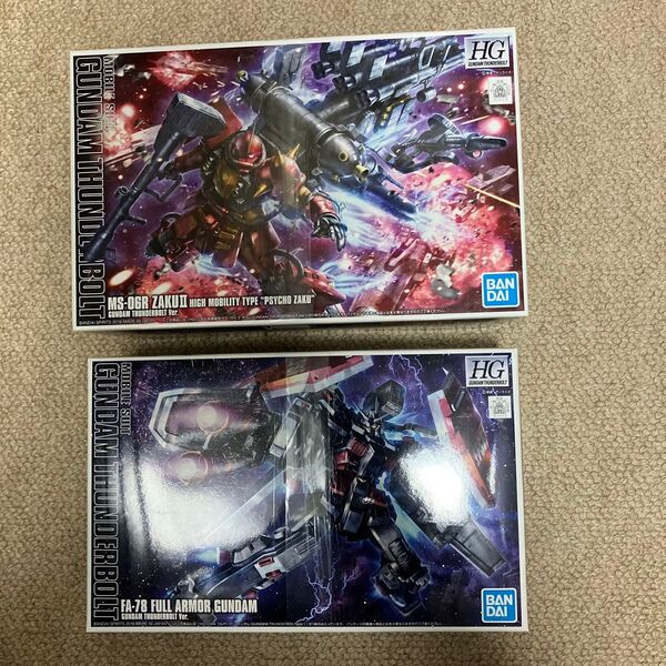 【2個セット】HG ガンダム サンダーボルト サイコザク&フルアーマーガンダム