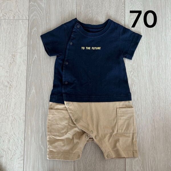 半袖ロンパース GU 男の子 70