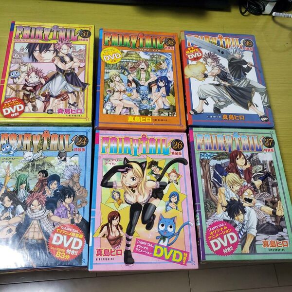 FAIRY TAIL フェアリーテイル 24、26、27、31、38、39巻 6冊セット