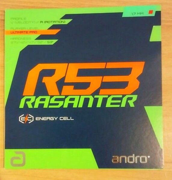 【試打のみ&傷なし&超美品】andro 卓球ラバー ラザンターR53 1.7mm アンドロ