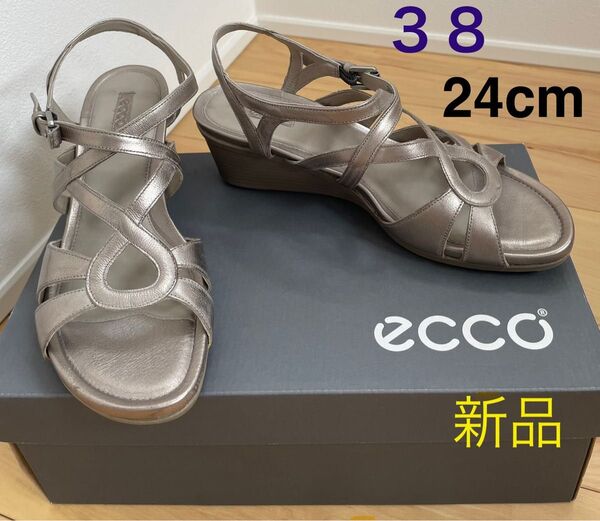 新品 EU38/24cm エコー ECCO サンダル TOUCH 45 S(MOON ROCK)革・レザー
