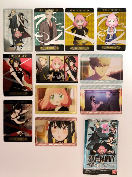 ☆SPY×FAMILY メタルカードコレクション☆アーニャ ロイド ヨル フォージャー☆11枚セット スパイファミリー②