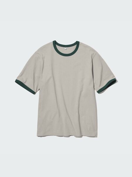 【即完】UNIQLO ユニクロ オーバーサイズTシャツ リンガーTシャツ