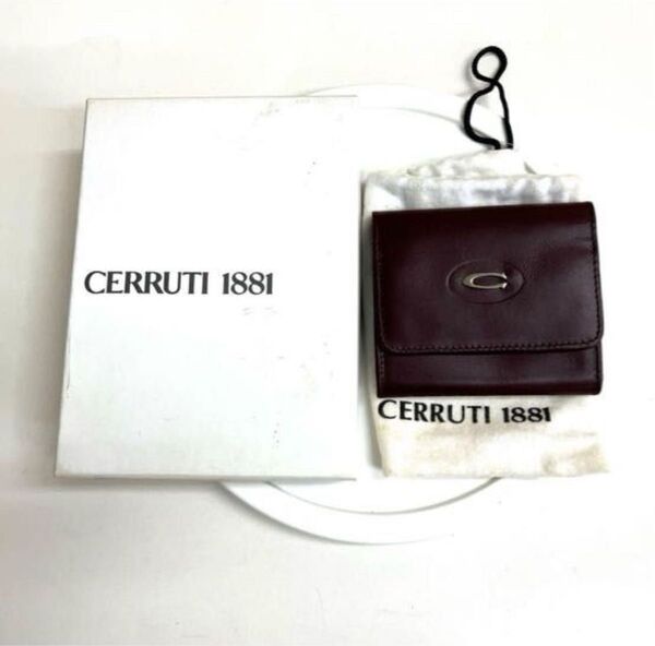 新品 未使用 CERRUTIセルッティ 1881 本革コインパース イタリア製