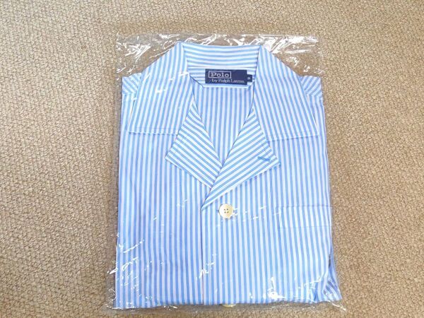 Polo Ralph Lauren ラルフローレン 青ストライプ パジャマ S