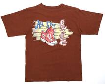 USA製 90s CONVERSE ALL STAR Tee S～M程度 MADE IN USA Brown ヴィンテージコンバース オールスター Tシャツ スニーカー_画像1