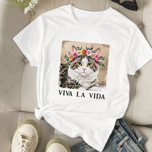 猫さん Tシャツ レディース 猫雑貨 ねこグッズ